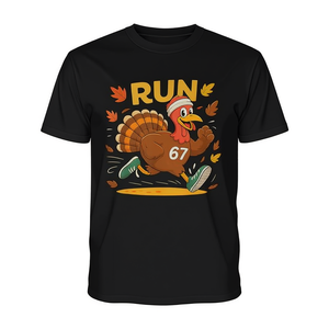 Turkey Run 67 Meme Costume Camiseta de manga larga unisex con cuello redondo y estampado digital para eventos de caminatas y carreras de Acción de Gracias - Product Image 2