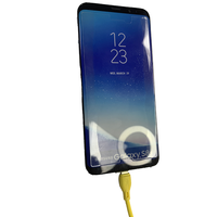 Kabel Data USB-C Tipe-C Original Premium 2.4A Pengisian Cepat dengan Pelindung Kepang PVC Tembaga Murni untuk Penggunaan Komputer