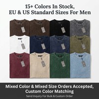 T-shirt grande taille en coton épais délavé 300 g/m² coupe oversize streetwear vintage 100 % coton coupe carrée grande taille