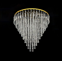Lustre en perles de cristal acrylique LED, décoration suspendue en forme de diamant, lumière blanche/chaude, intérieur/extérieur, mariage, fête, événement