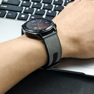 <span class=keywords><strong>Cinturino</strong></span> in <span class=keywords><strong>Pelle</strong></span> Crazy Horse Lionorm con Silicone per Orologi da <span class=keywords><strong>Uomo</strong></span>, 22mm, Sgancio Rapido, per Smartwatch Sportivi - Product Image 2