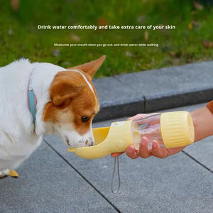 Gourde d'eau portable pour animaux de compagnie en ABS+PC, distributeur d'eau pour chien, tasse de voyage, abreuvoir pour promenade canin - Product Image 2