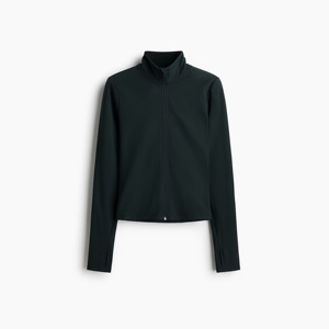 Veste zippée athlétique d'hiver pour femmes, respirante, séchage rapide, fitness, gym, course à pied, yoga, entraînement, vêtements de sport légers, doublure en laine - Product Image 1