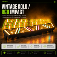 Barre lumineuse DJ RGB COB 200W avec 5x30W LED RGBW, large plage de tension 90-230V, DMX512, effet de scène pour hôtel, banquet, mariage