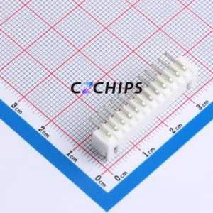 ZX-XH2.54-12PWZ Wire-to-Board Pin Header Bent Lead Through Hole,P=2.5mm Connector 1x12P 2.5mm Right Angle Insert XH - Product Image 2