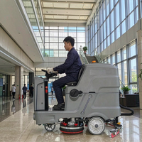 Autolaveuse autoportée résistante à la corrosion P1 avec raclette en aluminium en matériau importé pour stades sportifs/gymnases/environnements difficiles