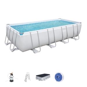 Piscina <span class=keywords><strong>Rectangular</strong></span> <span class=keywords><strong>Inflable</strong></span> <span class=keywords><strong>Bestway</strong></span> 56671 con Marco de Acero Sobre el Suelo - Product Image 3
