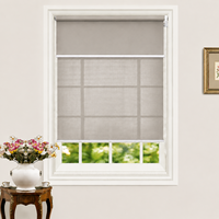Persianas Enrollables Inteligentes para el Hogar con Control Remoto WiFi de 38 mm, Persianas Enrollables Dobles con Filtro de Luz para Ventanas de Dormitorio
