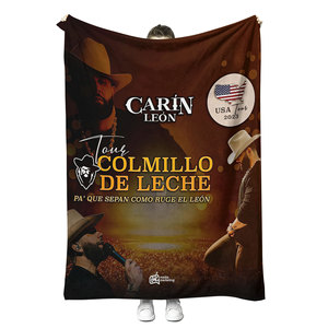 Venta caliente <span class=keywords><strong>Karol</strong></span> <span class=keywords><strong>G</strong></span> Manta Personalizada Super suave Poliéster Carin Leon Franela Manta polar mantas de cuatro estaciones - Product Image 6