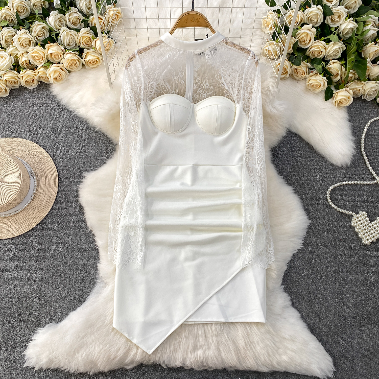 dress with built in bra COTTON BUILT-IN BRA DRESS – Verish main image 0