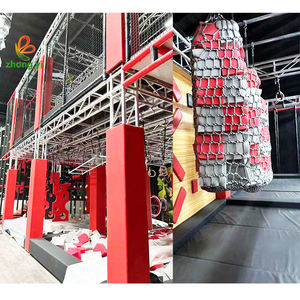 Maison de rebond commerciale <span class=keywords><strong>ninja</strong></span> guerrier équipement de parcours d'obstacles flottant pour adultes aire de jeux intérieure - Product Image 6