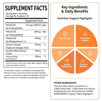 Gummies SYC BIO au Poivre de Cayenne, Aubépine, Betterave et Curcuma – Antioxydant pour la Vitalité Quotidienne des Adultes – 60 Gummies – Marque Privée OEM