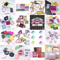 Boîte à cils Three Lash Book, colorée, luxueuse, de haute qualité, vide, en plastique souple, avec logo personnalisé