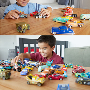 Cars Scala 1:55 Modellino Auto per Bambini in Lega Metallica e Plastica a Iniezione con Personaggi Saetta, Cricchetto, Jackson Storm, The King Idea Regalo - Product Image 3