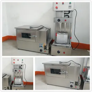 Máquina de Pizza de barril dulce, máquina de moldeo de Pizza de 2 cabezales con horno giratorio y Pizza, oferta OEM - Product Image 6