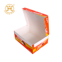 Boîte d'emballage et de présentation en carton blanc pliable pour barres énergétiques, chocolat et gaufres, vente en gros