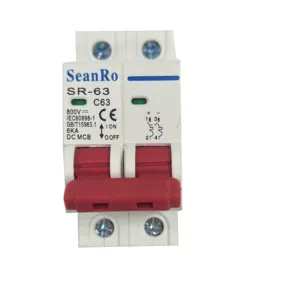 SunRo IEC Solar PV DC Breaker 2 Pole DC MCB 800V 6KA Mini Circuit Breaker MCB MCB breaker
