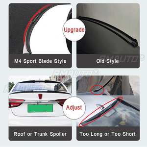 Aileron arrière réglable style M4, extension universelle pour coffre de voiture, accessoires de modification - Product Image 4