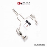 Nouvelle Conception SS304 Catback Embouts de Silencieux avec Électrique Vanne de Contrôle pour Benz W212 Classe E E200 E300 E260 MON 2009-13