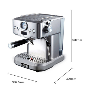 Machine à expresso semi-automatique électrique écologique 20 bars, programmable, en aluminium, cafetière, mousse de lait à la vapeur, pour la maison et la voiture - Product Image 4
