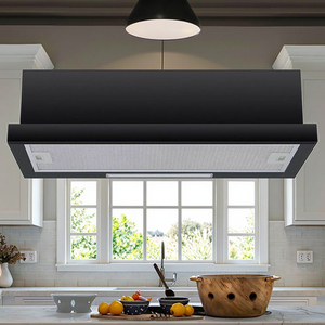 Capot de cuisinière en Inox peint en noir Type télescopique Économie d'énergie d'échappement à fort débit d'air pour l'évent à la maison et à l'hôtel - Product Image 5