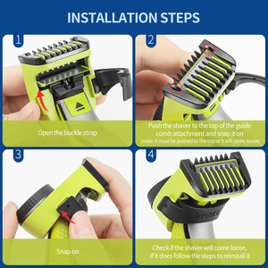 Kit de Repuesto de Peines Guía Ajustables de 14 Longitudes para <span class=keywords><strong>Afeitadora</strong></span> Eléctrica <span class=keywords><strong>Philips</strong></span> <span class=keywords><strong>OneBlade</strong></span> QP2520 QP2530 QP2630 - Product Image 4