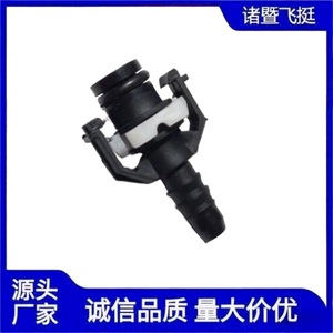 Delong Electronic Fusion 12-8X6 Straight <b>Quick</b> <b>Connector</b> For Heavy Vehicles Plastic Black Engine Assembly - Product Image 2