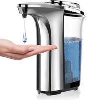HLK Distributeur automatique de savon liquide sans contact en métal et résine de luxe Distributeur de savon mousse pour la maison, l'hôtel, l'hôpital et l'école