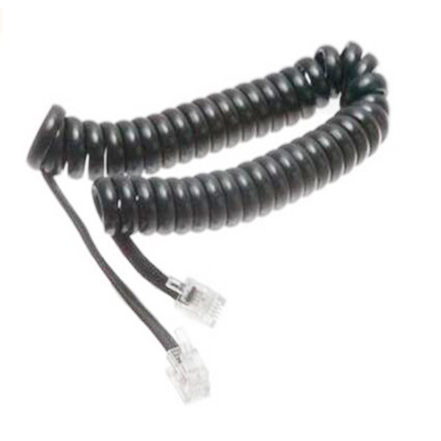 Telephone Cord White PVC OFC 4C 2C 6C 8C 3Meters Telephone Handset Phone Extension Cord Curly Coiled Cable