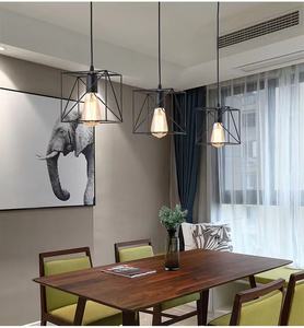 อุตสาหกรรมบาร์ห้องรับประทานอาหารห้องครัวบ้านโคมระย้าจี้แสง E27สีดำสีโลหะที่ทันสมัยนอร์ดิกโคมไฟจี้ - Product Image 5