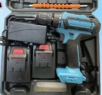 Perceuse à percussion sans fil rechargeable au lithium-ion, perceuse à main, tournevis électrique multifonctionnel, deux vitesses, autobloquant, 48V