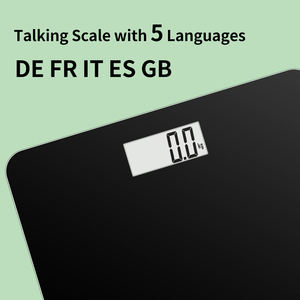Timbangan suara 180KG 5 bahasa, timbangan suara dapat diatur, penggunaan baik di kamar mandi harian atau malam - Product Image 2
