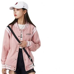 Custom Made Plain Blank Embroidery Logo Unisex <b>Jackets</b> Letterman Men Baseball <b>Jacket</b> - Product Image 1