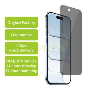 Protector DE PANTALLA DE PRIVACIDAD DE cobertura completa con bloqueo de vista lateral para iPhone 13 14 15 16 17 Vidrio templado antiespía - Product Image 5