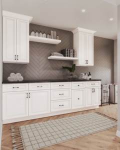 Armários de Cozinha em Madeira Maciça Padrão Americano Personalizáveis para Blocos de Montar - Product Image 3