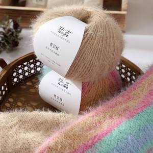 ไหมพรมผสมขนสัตว์ 100 กรัม ยี่ห้อ Snow Treasure Velvet สำหรับถักหมวก ผ้าพันคอ เสื้อโค้ท แบบถักมือ เนื้อนุ่ม ย้อมสี  สำหรับงานขายส่งข้ามพรมแดน - Product Image 4