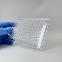 Plaque microplate ELISA Bioland à 96 puits carrés, détachable, conception 8 bandes, en PS, pour liaison haute/moyenne, transparente/blanche/noire