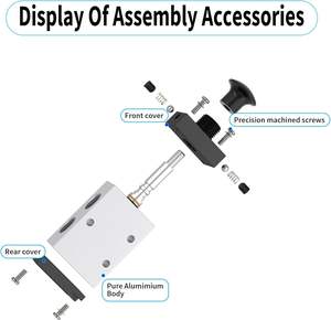 <span class=keywords><strong>Suspension</strong></span> pneumatique 4L310-10, corps en aluminium à 5 ports, vanne rotative à commande manuelle en <span class=keywords><strong>laiton</strong></span>, kit de <span class=keywords><strong>suspension</strong></span> pneumatique - Product Image 3