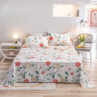 Tissu sergé tissé 100 % microfibre de polyester 80 GSM, largeur 250 cm, imprimé pigmentaire blanchi, respirant et absorbant, pour textile de maison et literie