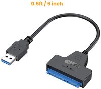 Bulk più economico 2.5 SATA III HDD Hard Disk Driver SATA a USB 3.0 cavo 0,5 piedi convertitore da USB 3.0 a SATA