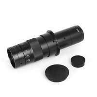 Objectif optique réglable SAQNTID avec zoom C-mount pour caméra industrielle, oculaire, loupe, objectif de microscope