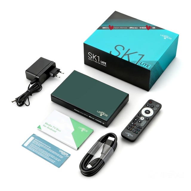 2026 New Ugoos SK1 Lite TV Box Amlogic S928X-K  4GB ram 64GB Rom 8K 2.4G 5.0G WIFI6 BT5.2 Android 14 Media Player Set-Top Box