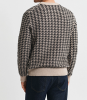 Pull en maille doux et chaud pour homme, avec logo frontal ODM, chic, pour l'automne et l'hiver, style décontracté