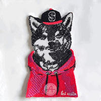 Patch brodé de haute qualité Patch de broderie de cheval Rose fer sur les vêtements