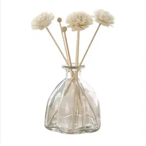 Clear DIY Fireless Aromatherapy Vine Dry Flower Volatile Glass Bottle Aromatherapy Accessories Instagram Small Flower Bottle