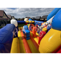 Château gonflable commercial en PVC sur le thème de la fusée spatiale, combo de châteaux sauteurs pour enfants à louer