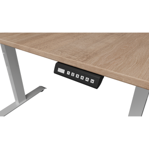 Electric Standing Desk <strong>Adjustable</strong> <strong>Height</strong> Sit Stand Home Office Desks Computer Workstation PC Work <strong>Table</strong> Wood Board Metal Frame - Product Image 4