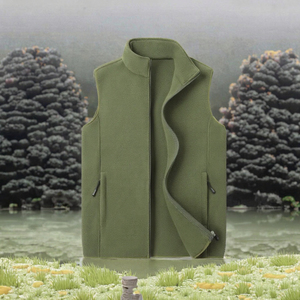 Chaleco de Cuero Casual para Hombre, para Exteriores, Otoño, Ecológico, con Múltiples Bolsillos, Ropa de Trabajo, con Servicio OEM - Product Image 3