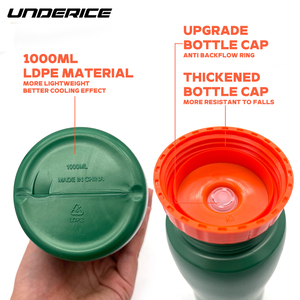 UNDERICE 绿色运动水瓶 950ml 0.95L 32OZ 高性价比促销食品级运动水瓶 冰球饮用 - Product Image 6