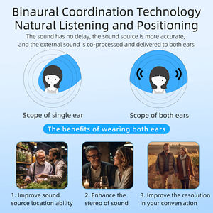 Audífonos Amplificadores de Sonido Digitales Recargables con Pantalla, 16 Canales, Sonido Súper Claro, Batería de Larga Duración - Product Image 4
